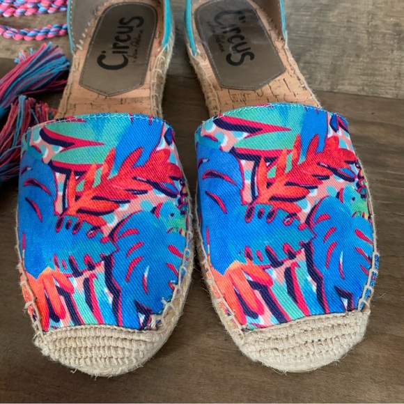 Sam Edelman ankle wrap tropical espadrilles - Picture 5 of 11